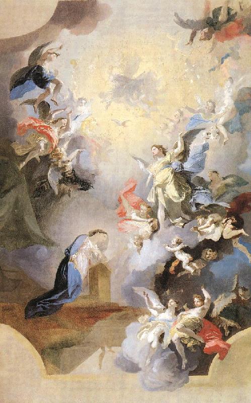 MAULBERTSCH, Franz Anton Annunciation (study) sg oil painting image